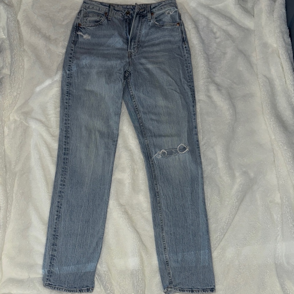 H&M Denim Blue Straight Leg Jeans